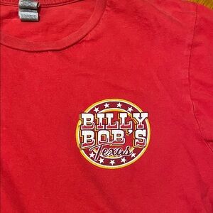 Billy Bob's Women’s T-Shirt w Graphics Front & Back Western Country Texas
